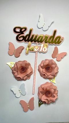 Topo com até 3 flores - Jéssica D'art