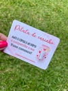 32 card com capsula com frase