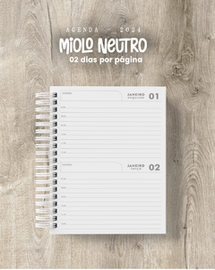 Agenda 2 dias por página DATADA capa holográfica na internet