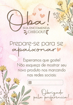 50 CARTÃO AGRADECIMENTO 7X9CM IMPRESSÃO FRENTE E VERSO na internet