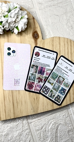 50 cartões iphone + instagram - comprar online