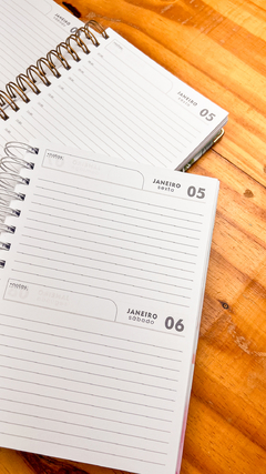 AGENDA 2 DIAS POR PÁGINA DATADA capa brilho simples - comprar online