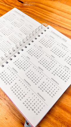 AGENDA 2 DIAS POR PÁGINA DATADA capa brilho simples - Jéssica D'art