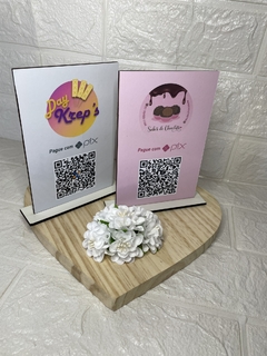1 Placa Qrcode mdf 10X15