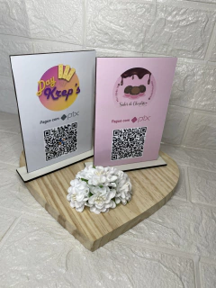 1 Placa Qrcode mdf 10X15