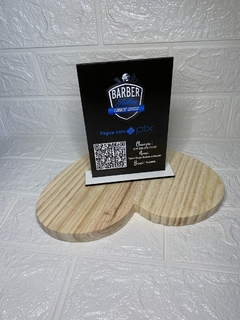 1 Placa Qrcode mdf 10X15 na internet