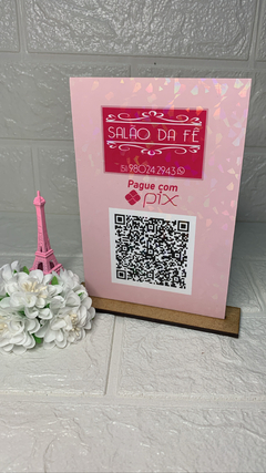 1 Placa Qrcode mdf 10X15 - Jéssica D'art