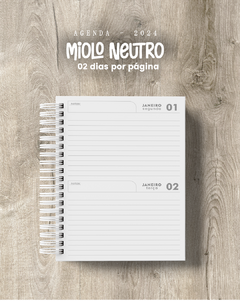 Agenda 2 dias por página DATADA capa holográfica - comprar online