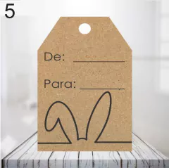 Tag Páscoa Kraft Personalizada 100 Unidades + Cordão Rustico - loja online