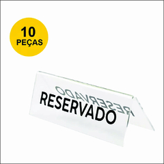 Prisma de mesa em acrilico cristal com adesivo em vinil (10 unidades) - comprar online