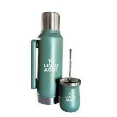 Combo Termo 1.2L + Mate + Bombilla Personalizado