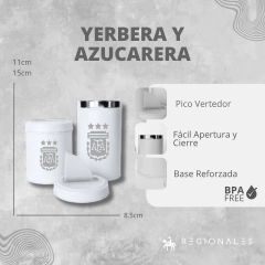 Set Matero Completo Termo Bala 1L Mate Yerb Azuc Bombilla Blanco FUTBOL - comprar online