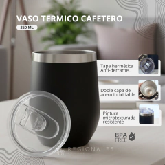Vaso Coffee 360ml Hermético Personalizado en internet