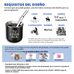 Imagen de Combo Termo 1.2L + Mate + Bombilla Personalizado