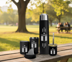 Set Matero Completo Termo Bala 1L Mate Yerb Azuc Bombilla Negro FUTBOL - tienda online