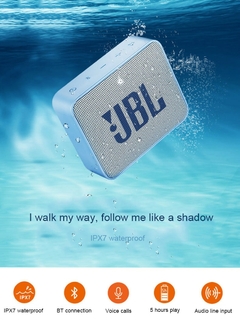 JBL GO 2 Poderoso Alto-falante Bluetooth Portátil Alto-falante Sem Fio IPX7 À na internet