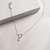 Pulseira mini círculo pingente zircônia