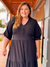 VESTIDO LONGO MANGA 3/4 DUNA PLUS