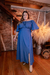 VESTIDO LONGO VISCOSE JEANS PLUS