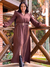 VESTIDO LONGO COM CINTO - comprar online