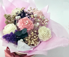 Bouquet grande cinco peonias chicas