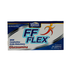 FF Flex Ypenzza | Suplemento con Glucosamina, Condroitina, Ácido Hialurónico y MSM | 30 tabletas