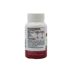 Botella de Resveratrol Greenside con etiqueta nutricional y lista de ingredientes
