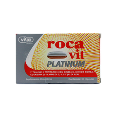 RocaVit Platinum | Multivitamínico con Ginseng, Omega 3-6-9 y Jalea Real