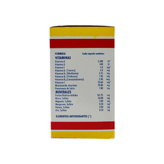 Vital Fuerte | Multivitamínico con Vitaminas y Minerales | Antioxidante | 100 cápsulas

