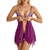 Camisola de renda sexy feminina Camisola transparente Pijama Robe Sexy Babydoll - comprar online