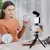 ecomprai|Kit Tripé Streaming Vlogs Microfone Com Luz De Selfies Preto - comprar online