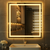 Espelho Quadrado Jateado com Led Tamanhos de 50x50 Cm a 120x120 Cm - comprar online