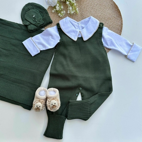 Saída Maternidade leãozinho verde musgo