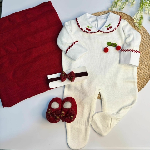 Saída Maternidade Cerejinha Branca - comprar online