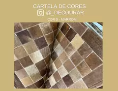 Capacho de couro - 0,40Mx0,60M - Selecione a cor - Decourar
