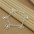 High Quality Silver Bracelet Four Leaf Clover Bracelet 8 inch - LOJAS ADM