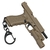 Tactical Pistol Keychain Gun G17 Gun Flashlight Ring Trend Mini Portable Feedback - loja online