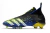 Chuteira Adidas Predator Freak+ FG Superlative - Preto, azul e amarelo