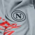 Camisa Napoli Treino III 24/25 - Torcedor EA7 Masculina - Cinza e Com Patrocínio - loja online
