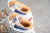 Imagem do Nike Air Force 1 07 Mid Beige Dark Blue University Red 