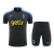 Kit Treino adulto - Camisa e Shorts - Tottenham Nike 24/25 - Cinza com detalhes em azul