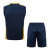 Kit Treino adulto - Camisa e Shorts - Real Madrid Adidas 24/25 - Azul com detalhes em laranja e amarelo - comprar online