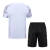 Kit Treino adulto - Camisa e Shorts - Real Madrid Adidas 24/25 - Branco com detalhes em cinza e laranja e amarelo - comprar online