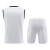 Kit Treino adulto - Camisa e Shorts - Flamengo Adidas 23/24 - Branco com detalhes em vermelho e preto - comprar online