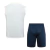 Kit Treino adulto - Camisa e Shorts - Ajax Adidas 23/24 - Branco e azul com detalhes em verde - comprar online