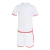 Kit Infantil Internacional II 24/25 - Adidas - Branco com detalhes em vermelho - comprar online
