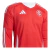 Camisa Internacional I 25/26 manga longa - Torcedor Adidas Masculina - Vermelha com detalhes em branco na internet