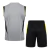 Kit Treino adulto - Camisa e Shorts - Flamengo Adidas 24/25 - Cinza e preto com detalhes em amarelo - comprar online