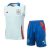 Kit Treino adulto - Camisa e Shorts - Seleção Espanha Adidas 24/25 - Azul com detalhes em vermelho e branco