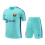 Kit Treino adulto - Camisa e Shorts - Barcelona Nike 23/24 - Verde com detalhes em azul